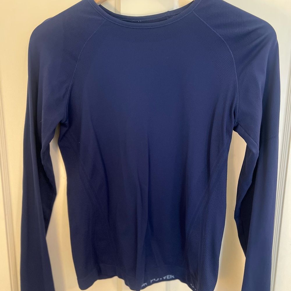 Athleta girls Blue Long Sleeve Athletic Top